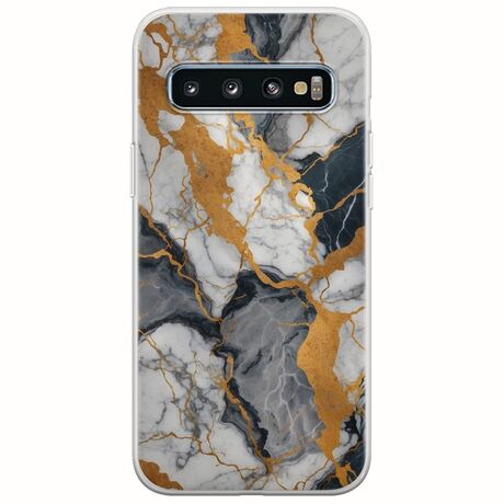 The Marble Collection - Artistic Samsung Galaxy S10 Plus Flexible TPU (Διάφανη Σιλικόνη)