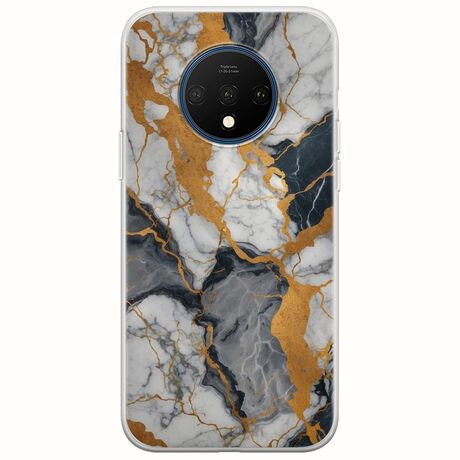 The Marble Collection - Artistic OnePlus 7T Flexible TPU (Διάφανη Σιλικόνη)