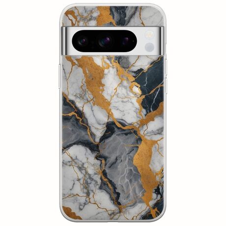 The Marble Collection - Artistic Google Pixel 8 Pro 5G Flexible TPU (Διάφανη Σιλικόνη)