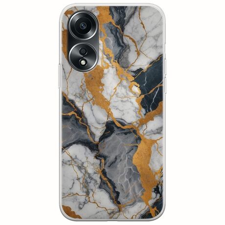 The Marble Collection - Artistic Oppo A78 5G Flexible TPU (Διάφανη Σιλικόνη)