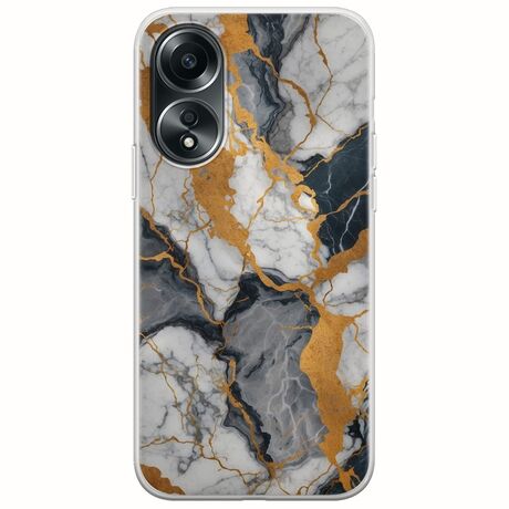The Marble Collection - Artistic Oppo A78 4G Flexible TPU (Διάφανη Σιλικόνη)