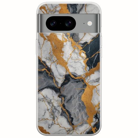 The Marble Collection - Artistic Google Pixel 8a 5G Flexible TPU (Διάφανη Σιλικόνη)