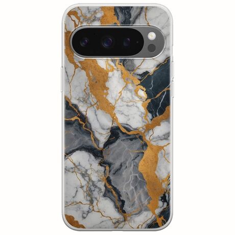 The Marble Collection - Artistic Google Pixel 9 Pro 5G Flexible TPU (Διάφανη Σιλικόνη)