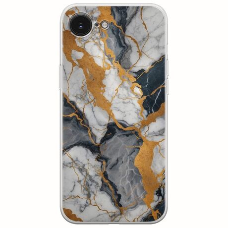 The Marble Collection - Artistic iPhone 16e Flexible TPU (Διάφανη Σιλικόνη)