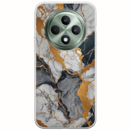 The Marble Collection - Artistic Oppo Reno 12 FS 5G  Flexible TPU (Διάφανη Σιλικόνη)