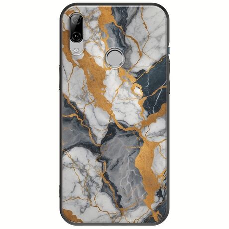 The Marble Collection - Artistic Huawei P20 Lite Black TPU (Μαύρη Σιλικόνη)