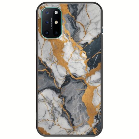 The Marble Collection - Artistic OnePlus 8T Black TPU (Μαύρη Σιλικόνη)