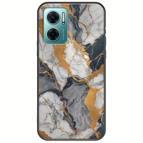 The Marble Collection - Artistic Xiaomi Redmi 10 5G Black TPU (Μαύρη Σιλικόνη)