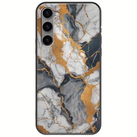 The Marble Collection - Artistic Samsung Galaxy S23 Plus 5G Black TPU (Μαύρη Σιλικόνη)