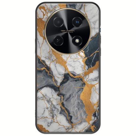 The Marble Collection - Artistic Huawei Nova 12i Black TPU (Μαύρη Σιλικόνη)