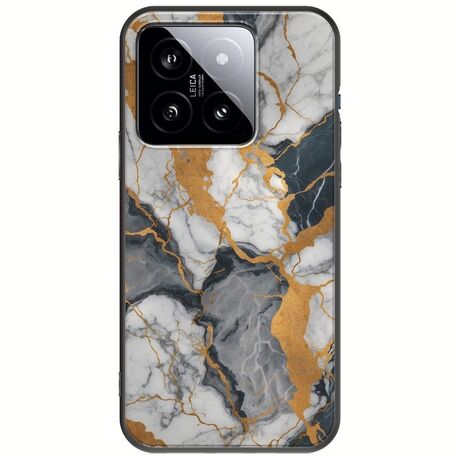 The Marble Collection - Artistic Xiaomi 14T 5G Black TPU (Μαύρη Σιλικόνη)