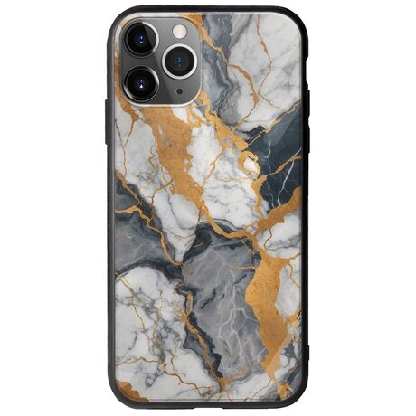 The Marble Collection - Artistic iPhone 11 Pro Max Groove TPU (Tempered Glass και TPU)