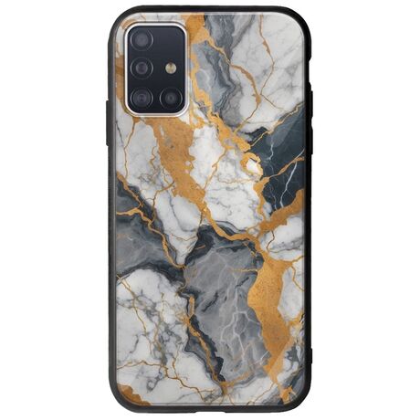 The Marble Collection - Artistic Samsung Galaxy A51 Groove TPU (Tempered Glass και TPU)