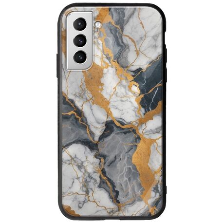 The Marble Collection - Artistic Samsung Galaxy S21 Plus Groove TPU (Tempered Glass και TPU)