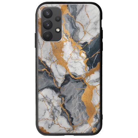 The Marble Collection - Artistic Samsung Galaxy A32 4G Groove TPU (Tempered Glass και TPU)