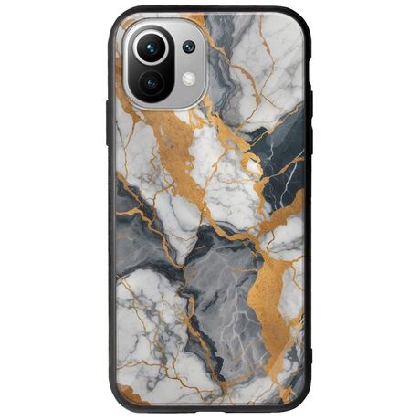 The Marble Collection - Artistic Xiaomi Mi 11 Lite / 11 Lite NE / 5G Groove TPU (Tempered Glass και TPU)
