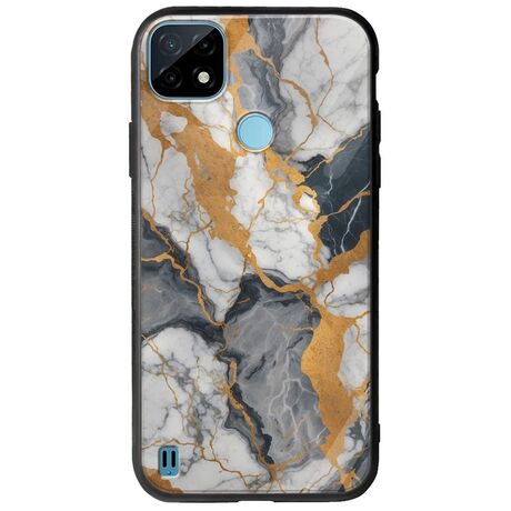The Marble Collection - Artistic Realme C21Y / Realme C25Y Groove TPU (Tempered Glass και TPU)