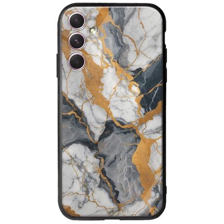 The Marble Collection - Artistic Samsung Galaxy A14 5G Groove TPU (Tempered Glass και TPU)