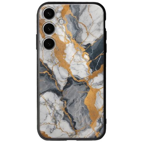 The Marble Collection - Artistic Samsung Galaxy S25+ 5G Groove TPU (Tempered Glass και TPU)