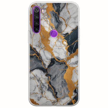 The Marble Collection - Artistic Xiaomi Redmi Note 8 2021 Flexible TPU (Διάφανη Σιλικόνη)