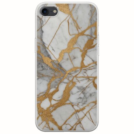 The Marble Collection - Elegance iPhone SE (2022) 5G Flexible TPU (Διάφανη Σιλικόνη)