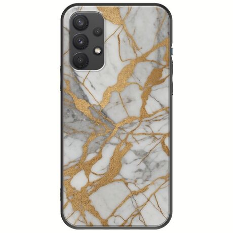 The Marble Collection - Elegance Samsung Galaxy A32 4G Black TPU (Μαύρη Σιλικόνη)