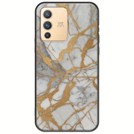 The Marble Collection - Elegance Vivo V23 5G Black TPU (Μαύρη Σιλικόνη)