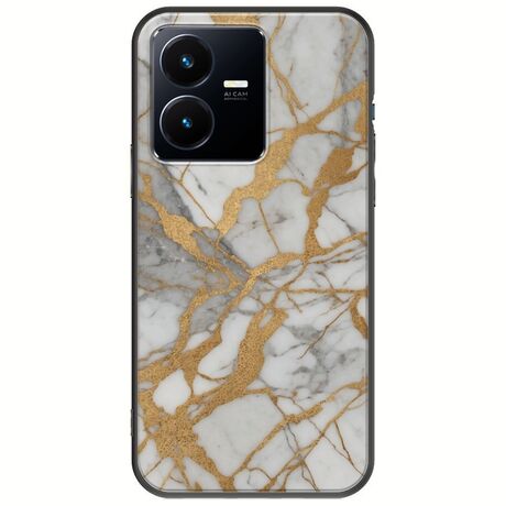 The Marble Collection - Elegance Vivo Y22s Black TPU (Μαύρη Σιλικόνη)