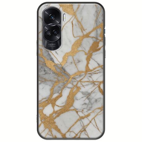 The Marble Collection - Elegance Honor 90 Lite 5G Black TPU (Μαύρη Σιλικόνη)