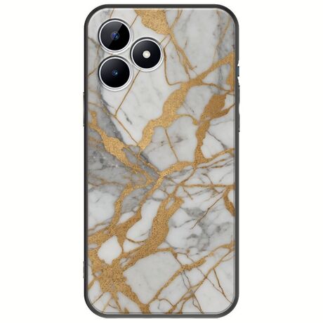 The Marble Collection - Elegance Realme Note 50 Black TPU (Μαύρη Σιλικόνη)