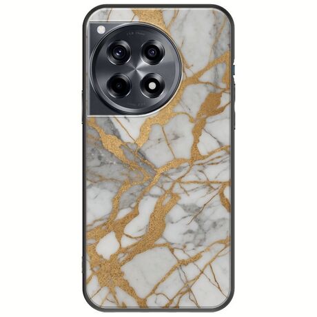 The Marble Collection - Elegance OnePlus 12R 5G Black TPU (Μαύρη Σιλικόνη)