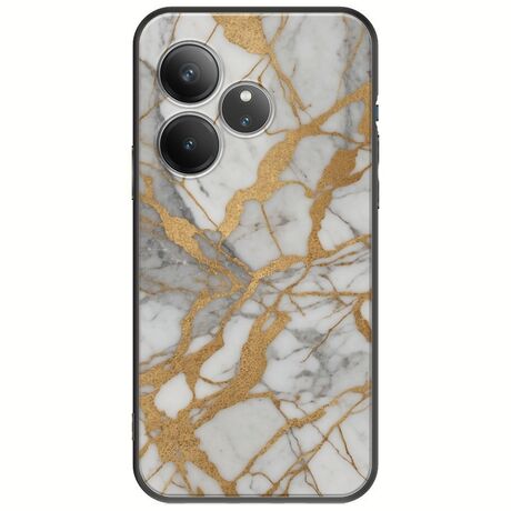The Marble Collection - Elegance Realme GT 6T 5G Black TPU (Μαύρη Σιλικόνη)