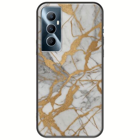 The Marble Collection - Elegance Realme C65 4G Black TPU (Μαύρη Σιλικόνη)