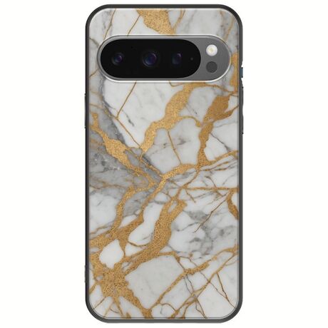 The Marble Collection - Elegance Google Pixel 9 5G Black TPU (Μαύρη Σιλικόνη)