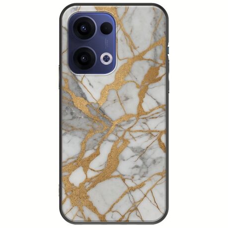 The Marble Collection - Elegance Oppo Reno 13 5G Black TPU (Μαύρη Σιλικόνη)
