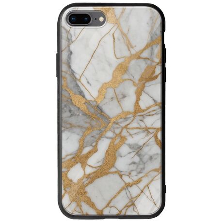 The Marble Collection - Elegance iPhone 7 Plus Groove TPU (Tempered Glass και TPU)