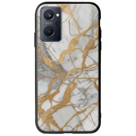 The Marble Collection - Elegance Realme 9i Groove TPU (Tempered Glass και TPU)
