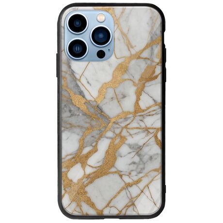 The Marble Collection - Elegance iPhone 14 Pro Max Groove TPU (Tempered Glass και TPU)