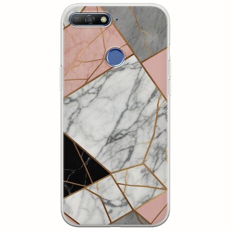 The Marble Collection - Modern Huawei Y6 Prime 2018 Flexible TPU (Διάφανη Σιλικόνη)