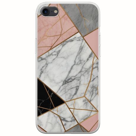 The Marble Collection - Modern iPhone SE 2020 Flexible TPU (Διάφανη Σιλικόνη)