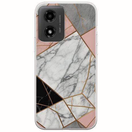 The Marble Collection - Modern Motorola Moto G04 Flexible TPU (Διάφανη Σιλικόνη)