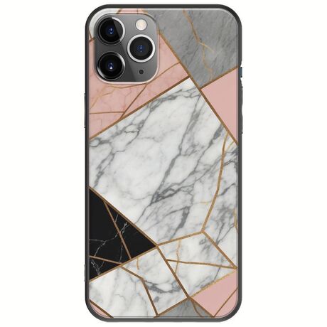 The Marble Collection - Modern iPhone 11 Pro Max Black TPU (Μαύρη Σιλικόνη)