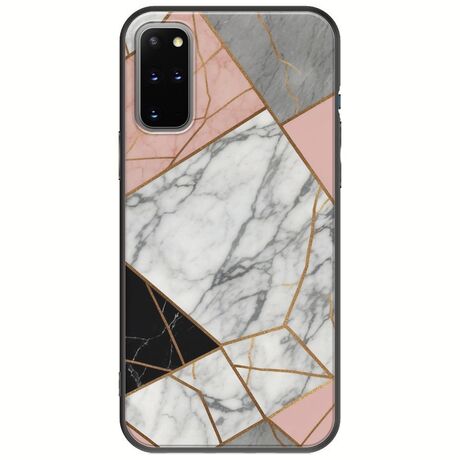 The Marble Collection - Modern Samsung Galaxy S20 Plus Black TPU (Μαύρη Σιλικόνη)