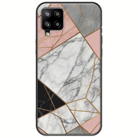 The Marble Collection - Modern Samsung Galaxy A22 4G Black TPU (Μαύρη Σιλικόνη)