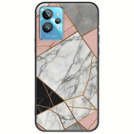 The Marble Collection - Modern Realme GT2 Pro Black TPU (Μαύρη Σιλικόνη)