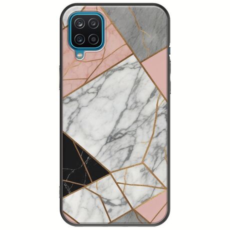 The Marble Collection - Modern Samsung Galaxy M12 Black TPU (Μαύρη Σιλικόνη)