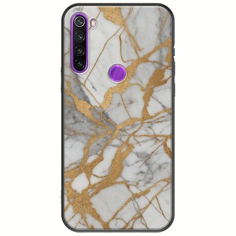 The Marble Collection - Elegance Xiaomi Redmi Note 8 2021 Black TPU (Μαύρη Σιλικόνη)