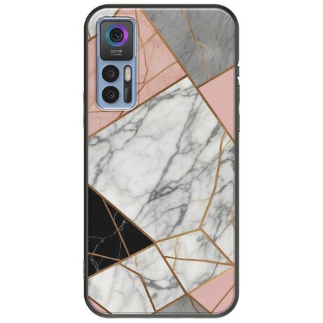 The Marble Collection - Modern TCL 30 / 30 5G / 30+ Black TPU (Μαύρη Σιλικόνη)