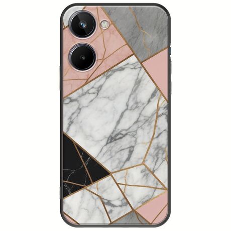 The Marble Collection - Modern Realme 10 4G Black TPU (Μαύρη Σιλικόνη)
