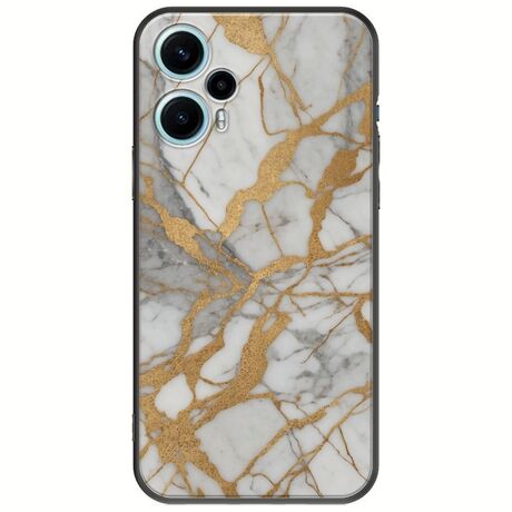 The Marble Collection - Elegance Xiaomi Poco F5 5G Black TPU (Μαύρη Σιλικόνη)